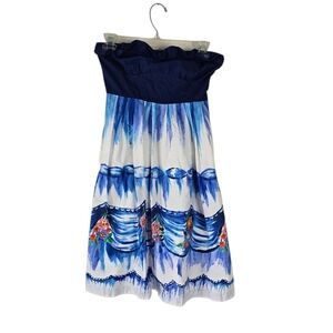 Anthropologie Nathalie Lete Paris First Dance Strapless Dress 0 Ruffles Pockets
